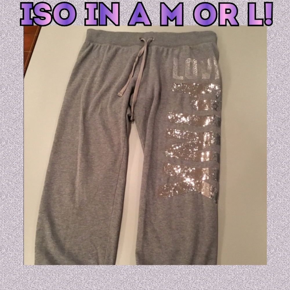 PINK Victoria's Secret Bling Joggers (ISO)
